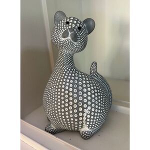 Gray Cat Sculpture